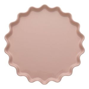 Ecology Ruffle Round Platter 32cm Pink Salt