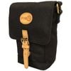 FIB Water Resistant Small Shoulder Canvas  w Adjustable Shoulder Strap Black