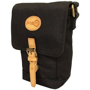 FIB Water Resistant Small Shoulder Canvas  w Adjustable Shoulder Strap Black