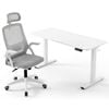 Artiss Standing Desk Office Chair Sit Stand Ergonomic Combo 140cm White