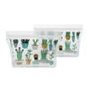 2PK Full Circle Ziptuck Cactus Reusable Snack Bag Set