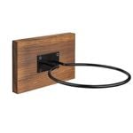 Ball Holder Wall Mount for Basketball, Football, Soccer, Volleyball - Rustic Brown