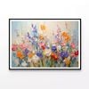 Flower Blossom Oil Painting  Print 100% Australian Made 120x90cm  (Poster)