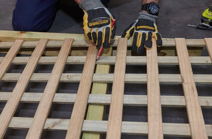 DIY Step Image - How to build a D.I.Y. timber garden arbour . Blob storage upload.