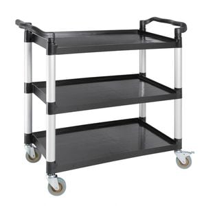 Vogue Mobile Trolley Polypropylene Large 1020x500x960mm Commercial Kitchen Storage Utility Cart