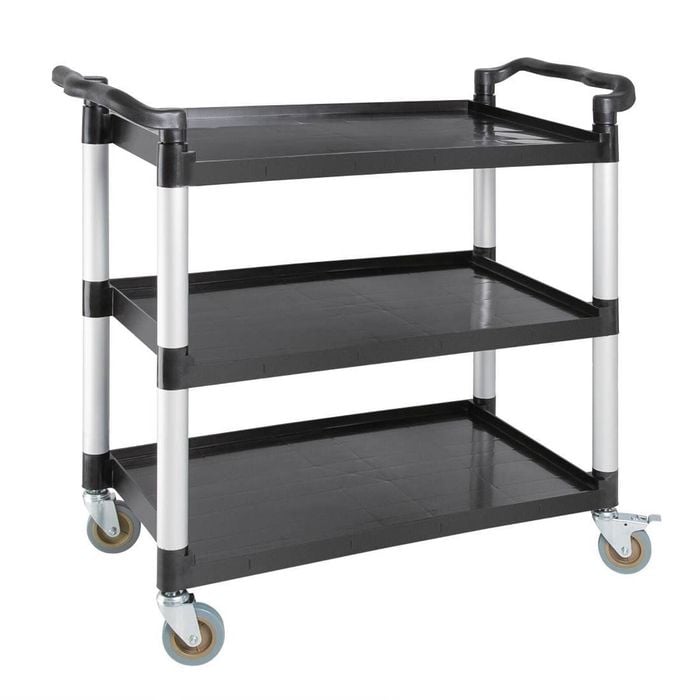 Vogue Mobile Trolley Polypropylene Large 1020x500x960mm Commercial Kitchen Storage Utility Cart