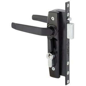 Gainsborough Black Hinged Security Door Deadlock