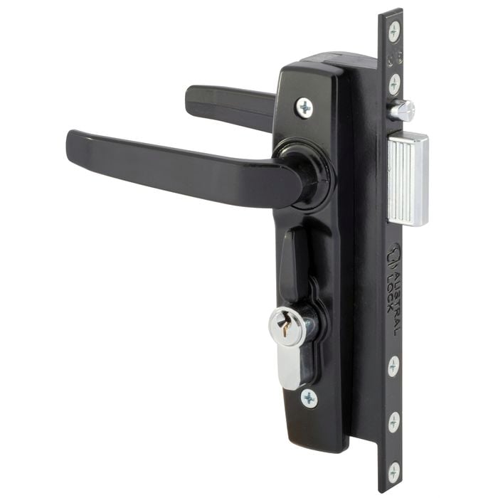 Gainsborough Black Hinged Security Door Deadlock