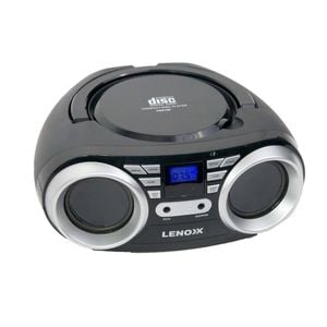Lenoxx Portable Cd Player (black) 4w Speaker With Fm Radio & Aux In
