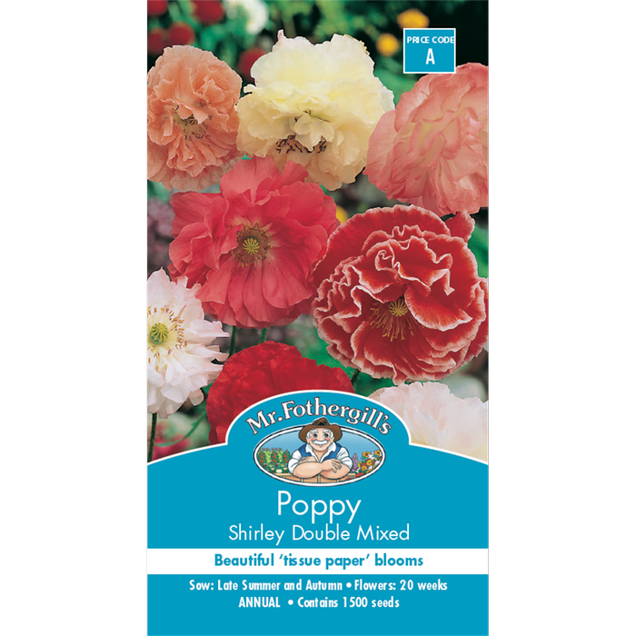 Mr Fothergill's Seed Poppy Shirley Double