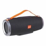Laser Wireless Bluetooth Tube Party Speaker with Carry Handle - Black