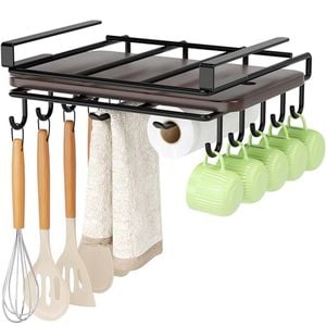CARLA HOME Multifunctional Under Cabinet Cutting Board Metal Holder Organiser