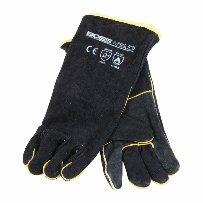 Bossweld 16" Black & Gold Welding Gloves