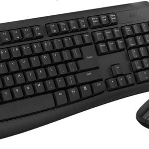 Rapoo X1800Pro Wireless 2.4GHz Optical Mouse/Keyboard Combo - Black