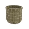 Astin Sinclair 230 x 220mm Burn Olive Poly Rattan Checked Basket Planter Small