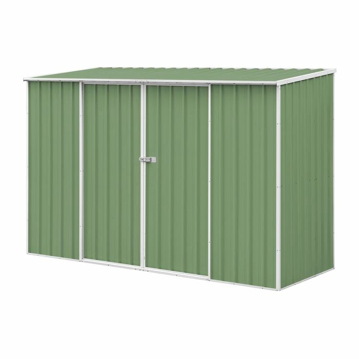 Pinnacle 2.99 x 1.51 x 2.08m Green Sliding Door Garden Shed