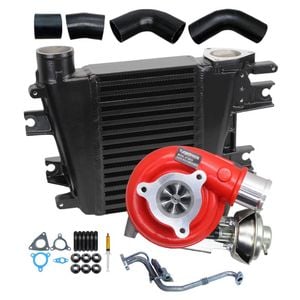 Gen1 High Flow Turbo+65mm Intercooler & Hoses And Genuine Oil Feed Pipe For Nissan Patrol Gu Zd30 3.0l Fits Late Di