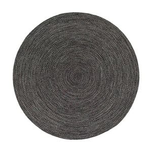 Colorscope seasons stripe contemporary indoor outdoor rug charcoal 240x240cm