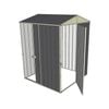 Build-a-Shed 1.5 x 1.5 x 2.3m Single Hinged Door Gable Shed with Single Sliding Side Door - Grey