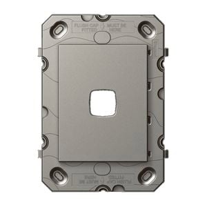 Arteor Cover Plate Grid 1 Gang Magnesium