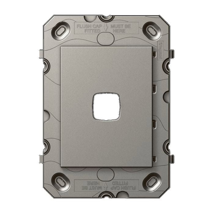 Arteor Cover Plate Grid 1 Gang Magnesium