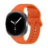 Samsung Galaxy Watch 8 40mm/44mm/Classic 46mm Soft Silicone Loop Watch Band Strap (Orange)