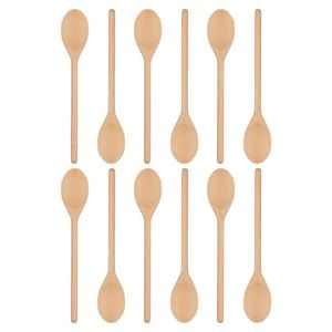 Argon Tableware Wooden Cooking Spoons - 30cm - Pack of 12