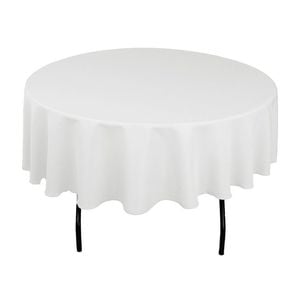 Just Party Linen Tablecloth Round 230cm (Diameter) Round - White