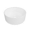 New England Joinery 365mm White Gloss Allure Flute Basin