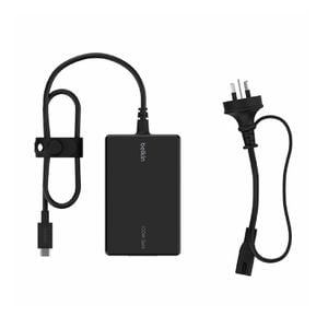 Belkin Connect 100w Usb-c Core Gan Laptop Charger - Black (inc016aubk), Compact Design, Intelligent Power Sharing