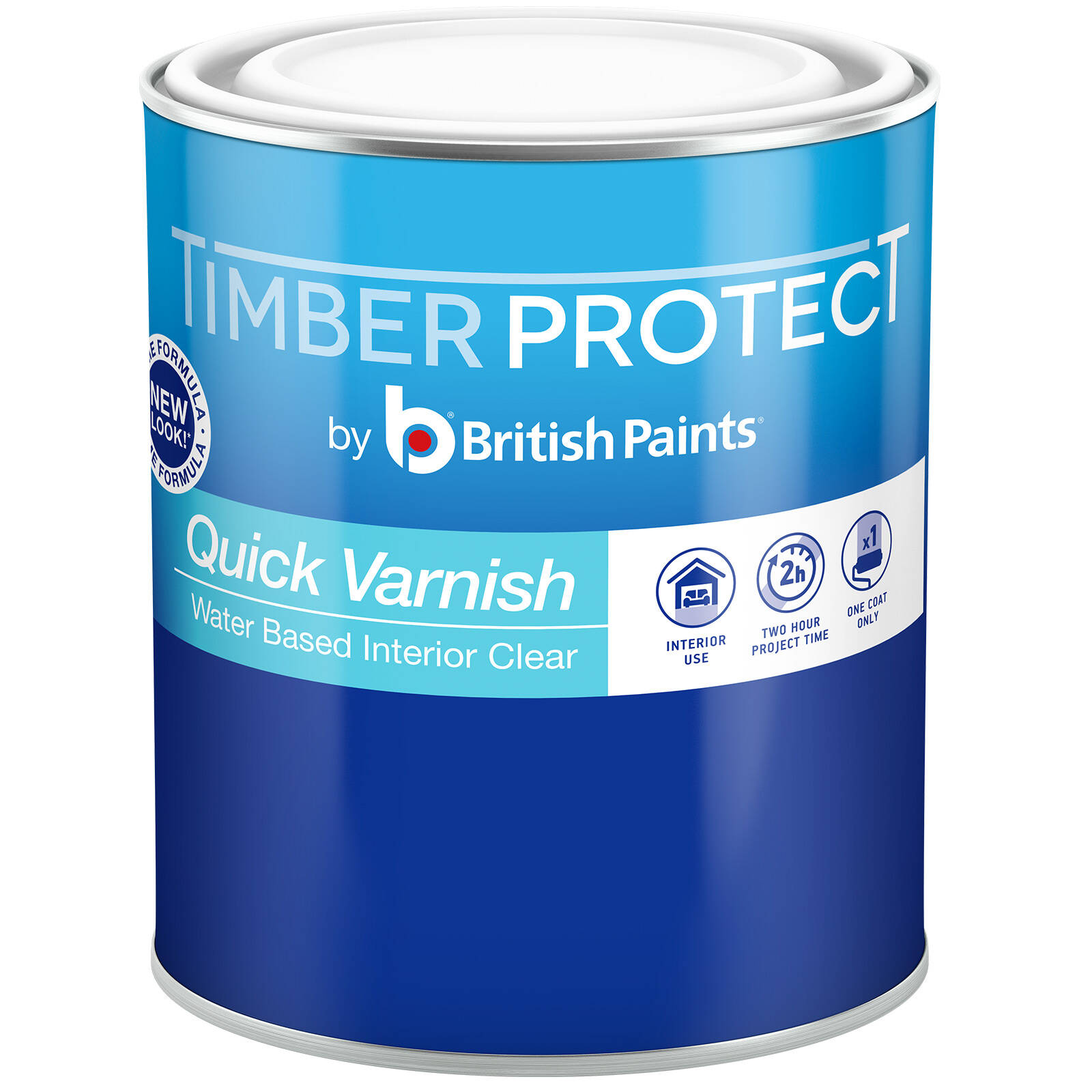 Timber Protect 1L Clear Satin Water Based Interior Quick Varnish thumbnail 2