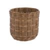 Astin Sinclair 230 x 220mm Natural Poly Rattan Checked Basket Planter Small