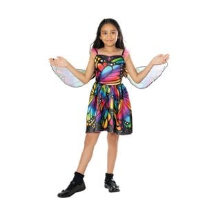 Rubies Butterfly Costume Dress Up Party Cosplay Kids Halloween Outfit Size 5-6y