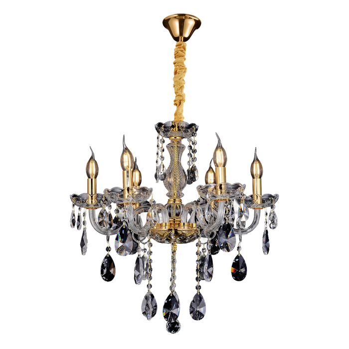 Vencha Bromley Crystal Chandelier - 6 Light