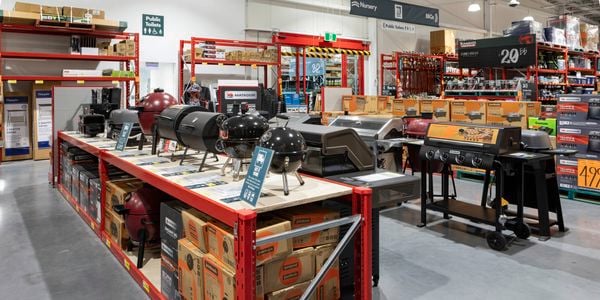 Bunnings bbq department.