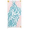 LVD Kids Microfibre Beach Towel In Bag Quick-Drying 70x140cm Pretty Reef