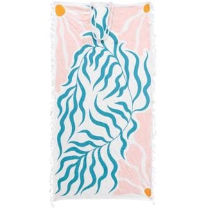 LVD Kids Microfibre Beach Towel In Bag Quick-Drying 70x140cm Pretty Reef