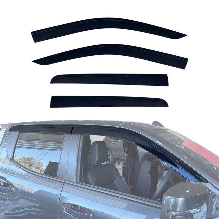 AUSGO Injection Weather Shields For Nissan Navara D27 Dual Cab 2026-Onwards Weathershields Window Visors Wind Deflectors