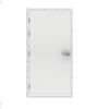 Lathams 2040 x 820 x 45mm Surfmist White Steel LHO Shed Door And Frame