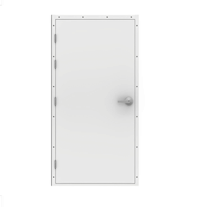 Lathams 2040 x 820 x 45mm Surfmist White Steel LHO Shed Door And Frame