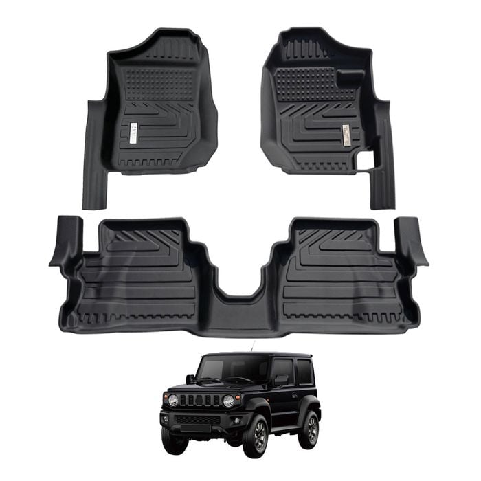 AUSGO Car Floor Mats for Suzuki Jimny 3-Door Manual Trans 2018-Onwards All-Weather Floor Liners
