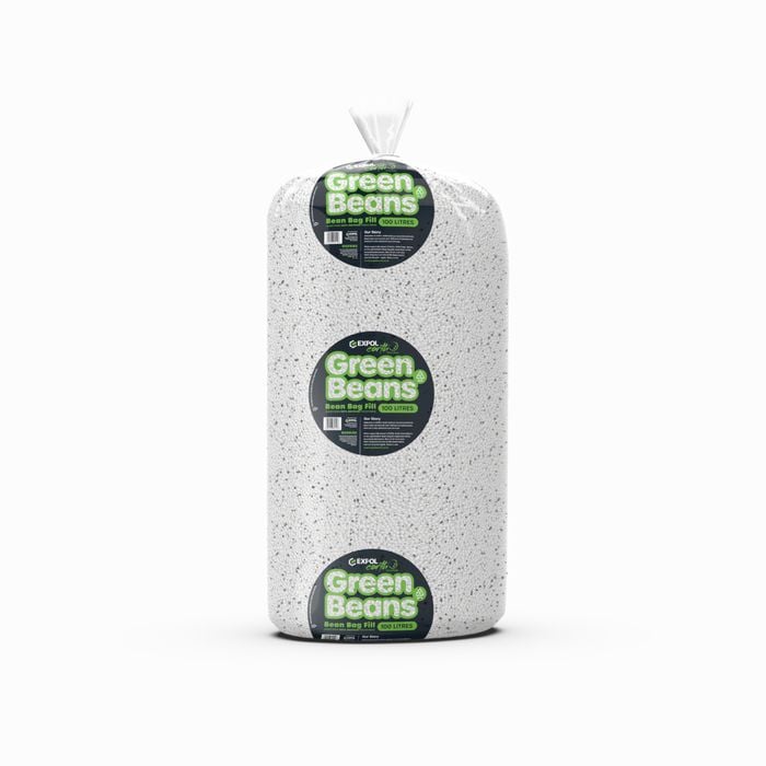 EXPOL 100L Earth Green Beans Bean Bag Fill