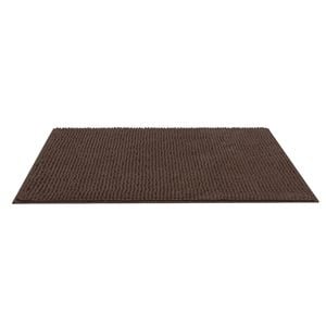LINENOVA Chenille Anti Slip Bathroom Bath Mat 60*90cm - Chocolate Brown
