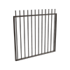 ProtectorAl 800 - 1200 x 1200mm Black Aluminium Pool Gate Picket Top - Black