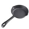 Gourmet Kitchen 17cm Cast Iron Frypan W/ Vegetable Oil Coating Skillet Black