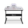 Karrera 61 Keys Electronic LED Keyboard Piano with Stand - Silver