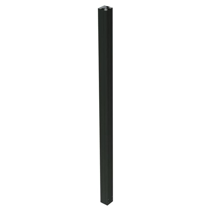 ProtectorAl 1500 x 65 x 65mm Black Satin Aluminium 3 Way Post