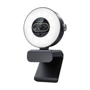 Emeet Smartcam S600l 4k Streaming Webcam Built-in Ring Light Dual Microphones
