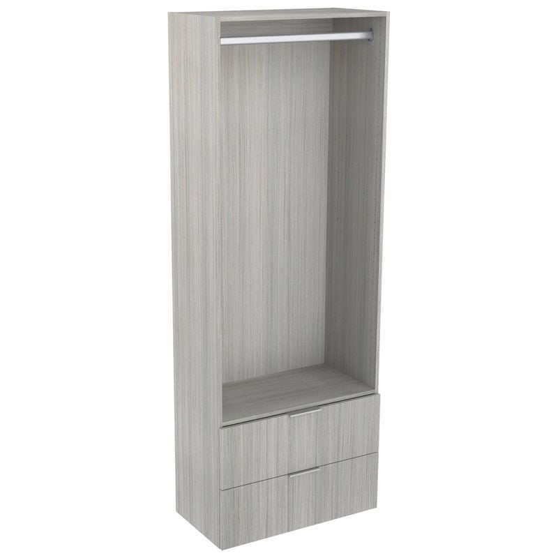 Lugna 2048 x 750 x 380mm Mist Hanging 2 Drawer Storage Cabinet