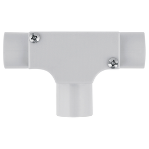 DETA 20mm Grey PVC Conduit Inspection Tee - Single Pack